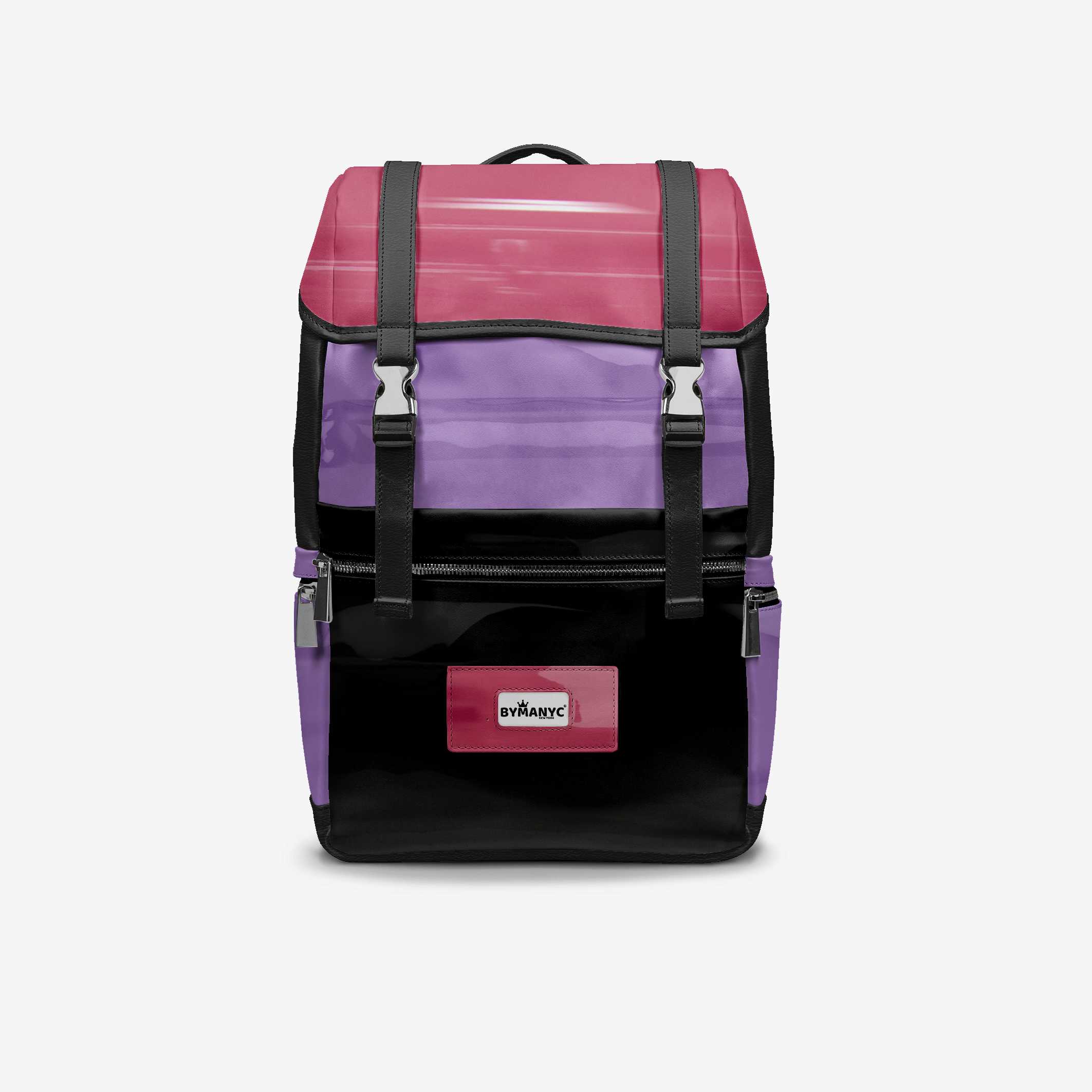 BYMANYC ® New York – NYC COUTURE Backpack in Berry & Violet Storm - BYMANYC ® New York