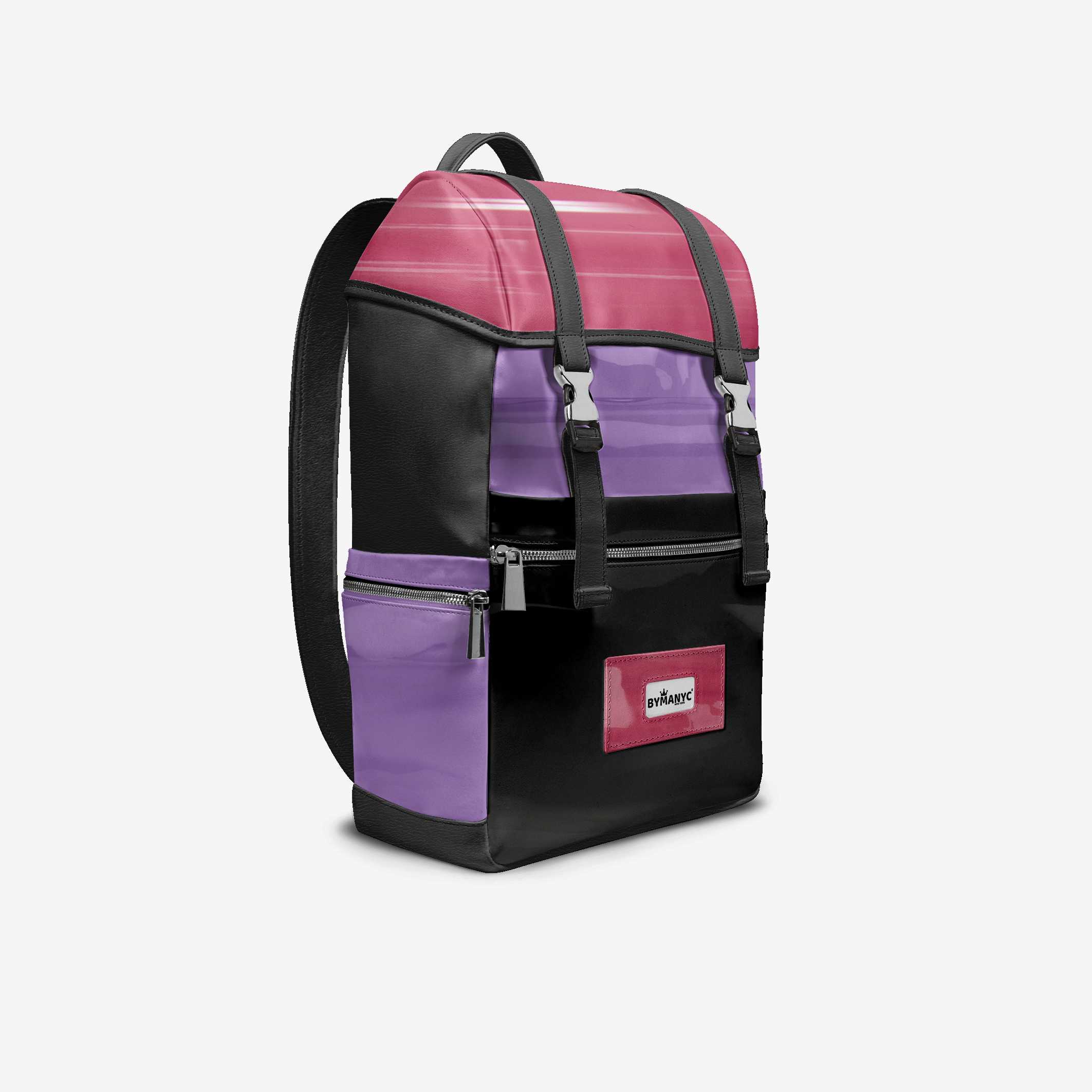 BYMANYC ® New York – NYC COUTURE Backpack in Berry & Violet Storm - BYMANYC ® New York