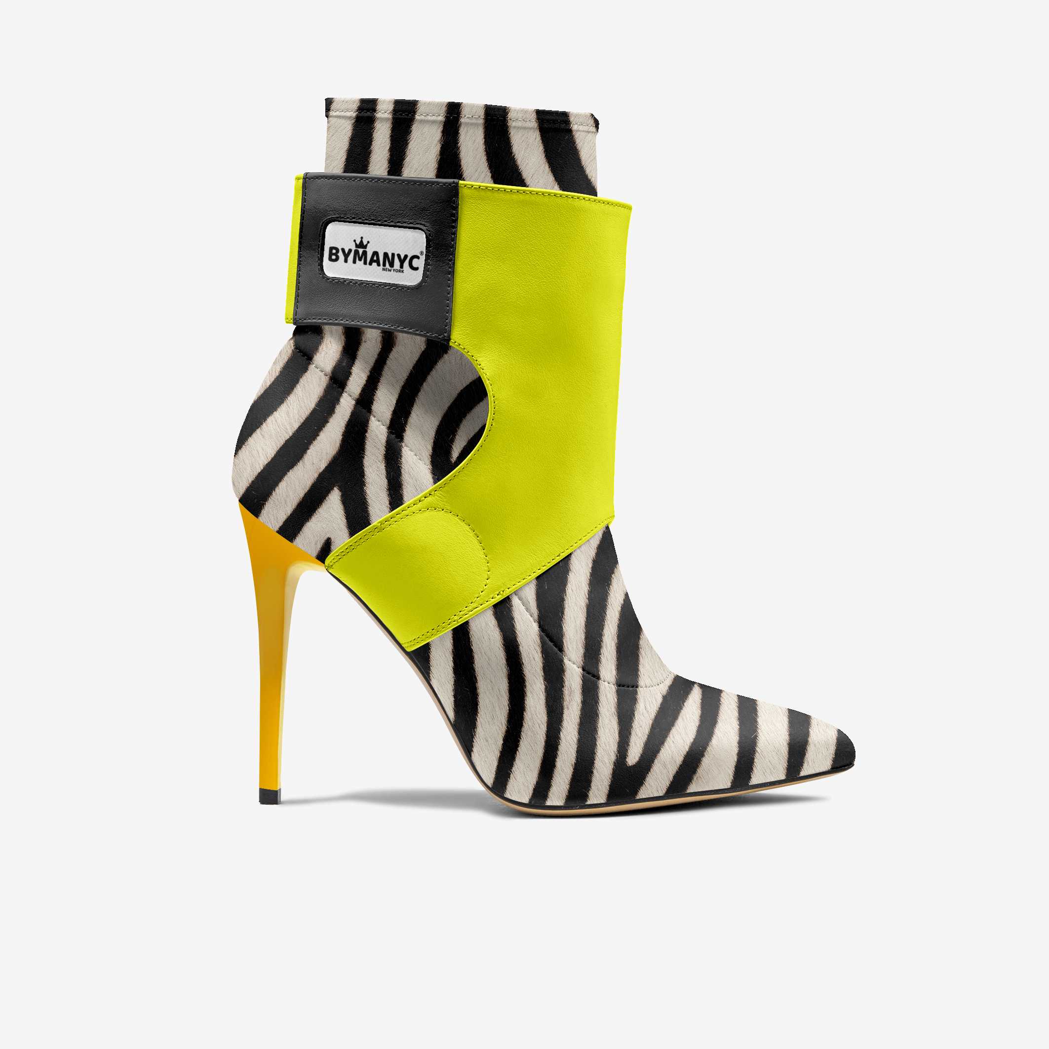Limited Edition Vegan Stiletto Boots BYMANYC ® New York Futurista Noir - BYMANYC ® New York