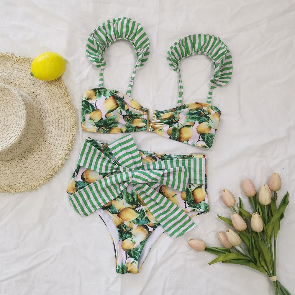One-Piece Swimsuit For Women, High-Waist, Tube Top, High Line, BYMANYC New York. - BYMANYC ® New York