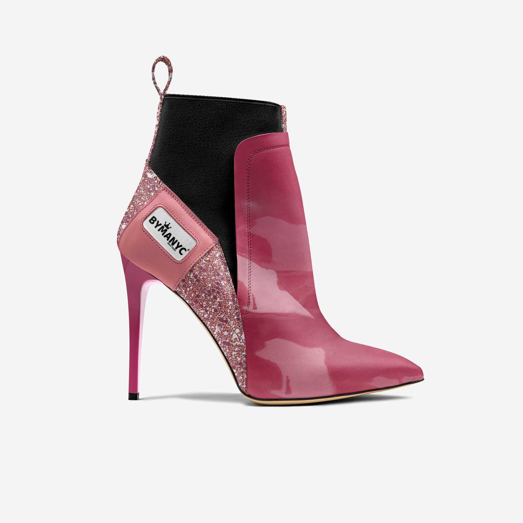 Vegan Heeled Shoe Women BYMANYC ® New York Soho Pink Blaze - BYMANYC ® New York