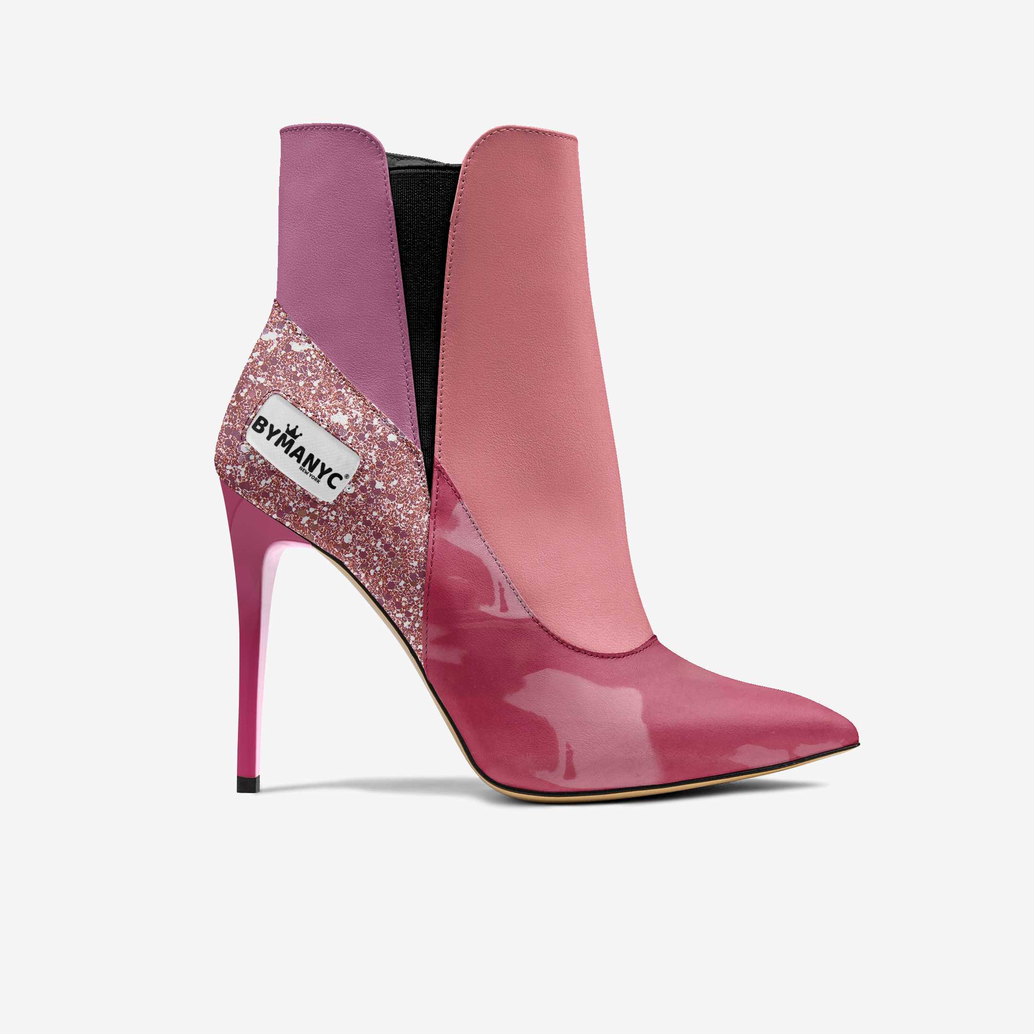 Vegan Heeled Shoe Women BYMANYC ® New York Tribeca Blush Twist - BYMANYC ® New York