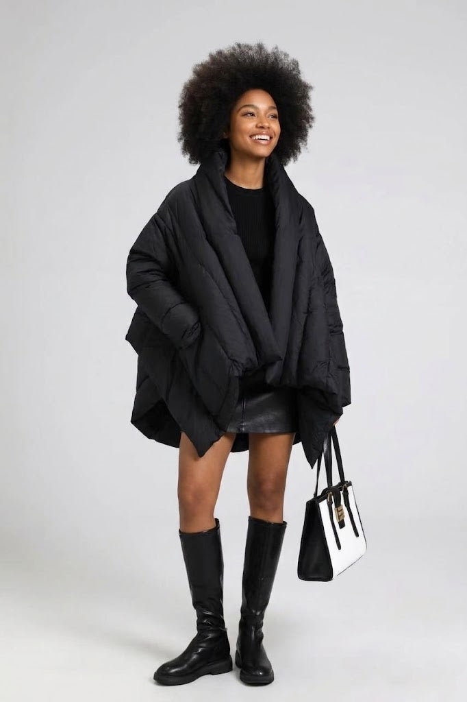 WOMEN'S COATED PUFFER COAT NYC FASHION HUDSON YARDS BYMANYC ® New York