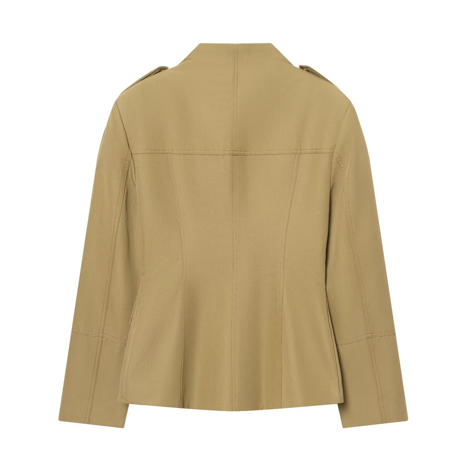 Women's Jacket Beige Khaki Safari Utility BYMANYC ® New York SOHO SAFARI FIELD MILITARY JACKET - New Collection