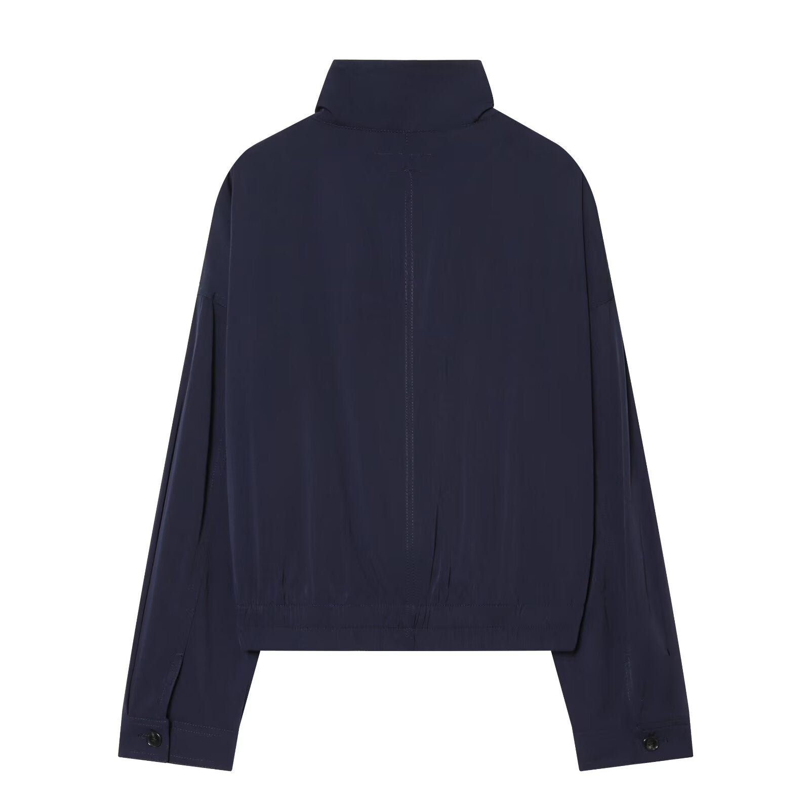 Women's Jacket Navy Blue Utility BYMANYC ® New York SOHO NAVY HIGH COLLAR BOMBER - New Collection