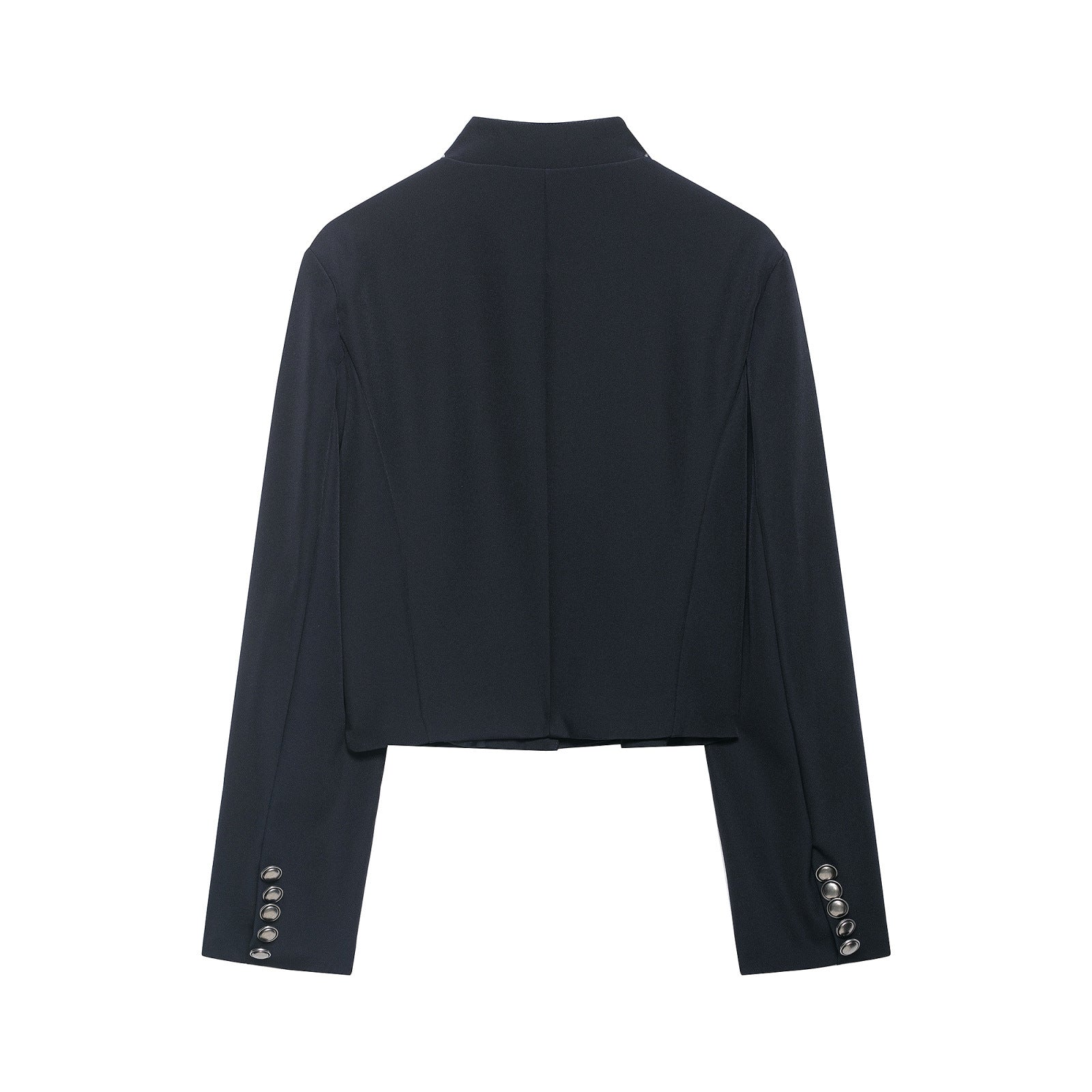 Women's Jacket Dark Navy Military Frogged BYMANYC ® New York SOHO MILITARY EMBROIDERED CROPPED BLAZER - New Collection