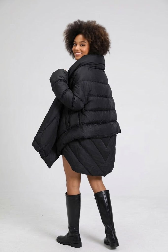 WOMEN'S COATED PUFFER COAT NYC FASHION HUDSON YARDS BYMANYC ® New York