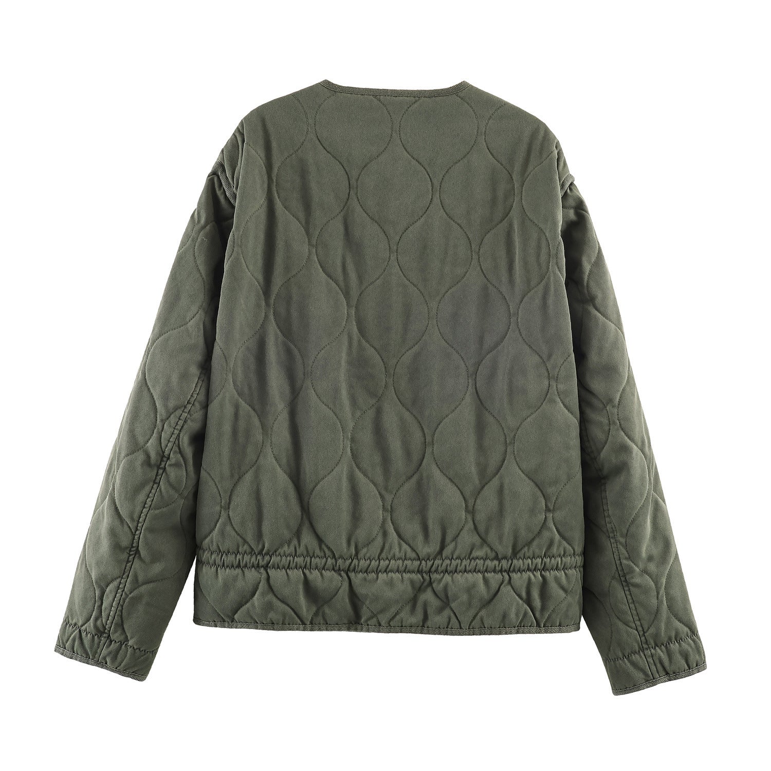 Women's Jacket Olive Green Quilted Liner BYMANYC ® New York SOHO KHAKI ONION QUILLED JACKET - New Collection