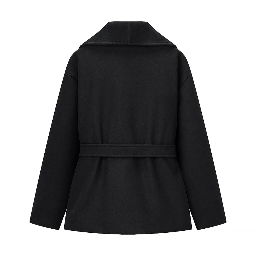 Women's Wool-Blend Belted Short Coat BYMANYC ® New York CONTEMPORARY VIBRANT MODERN FASHION - New Collection