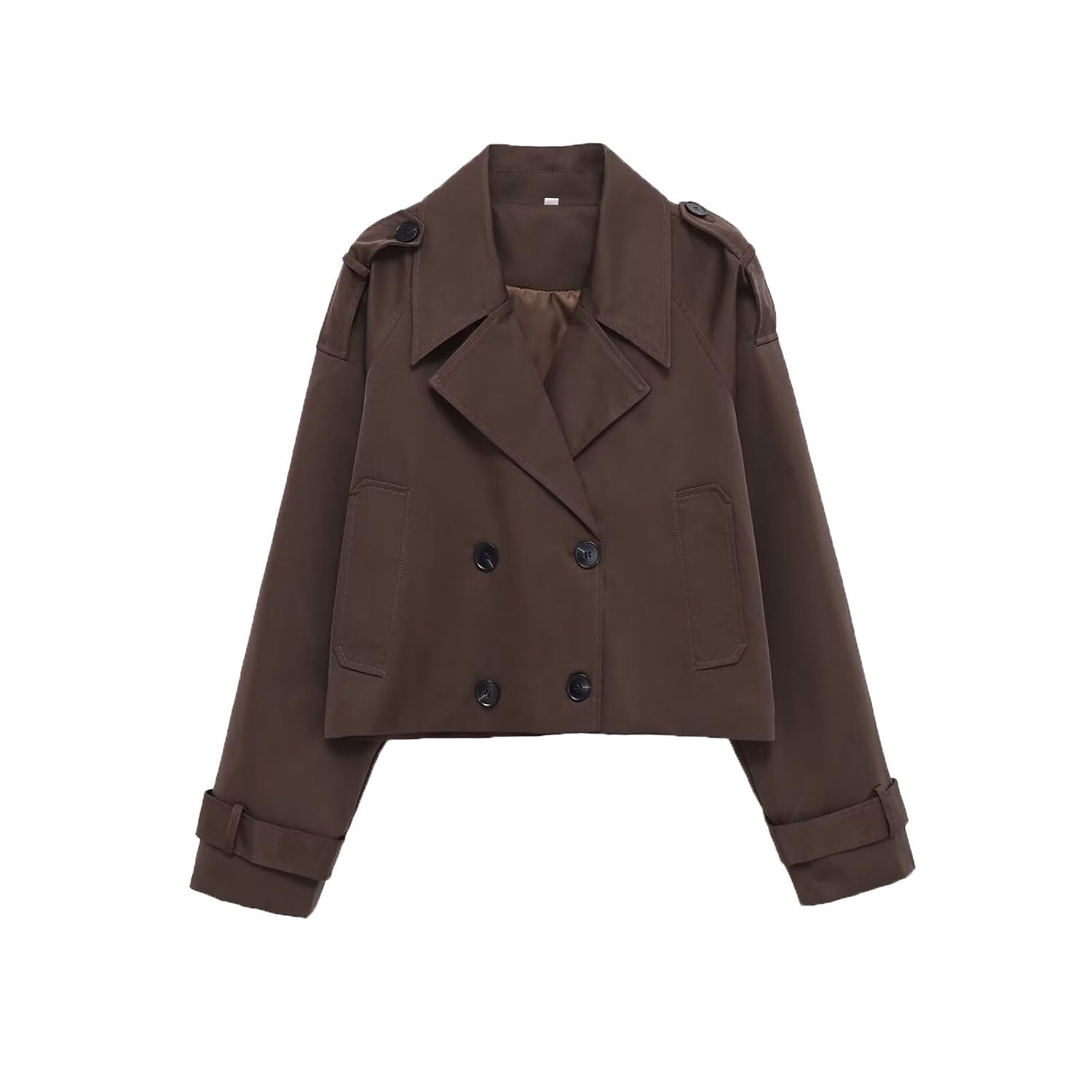 Women's Jacket Cropped Trench BYMANYC ® New York SOHO BROWN SHORT TRENCH - New Collection