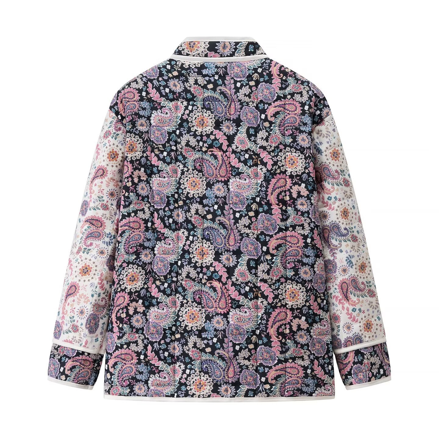 Women's Quilted Jacket Paisley Floral Patchwork BYMANYC ® New York CONTEMPORARY VIBRANT BOHO OUTERWEAR - New Collection