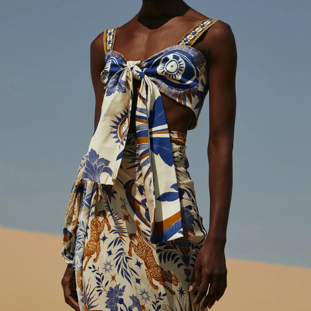 Animal Floral Print Bikini with Skirt For Women, Dumbo, BYMANYC New York. - BYMANYC ® New York  