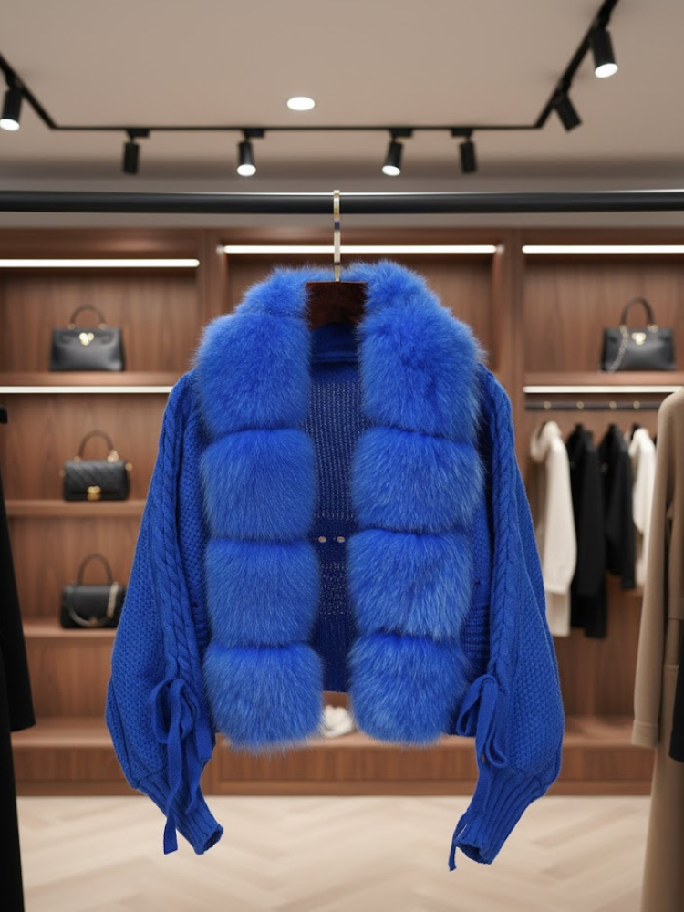  Azure Plush Knit • SKY New Collection BYMANYC ® New York  NYC Wholesale Boutique Inventory - No MOQ & Ready to Ship