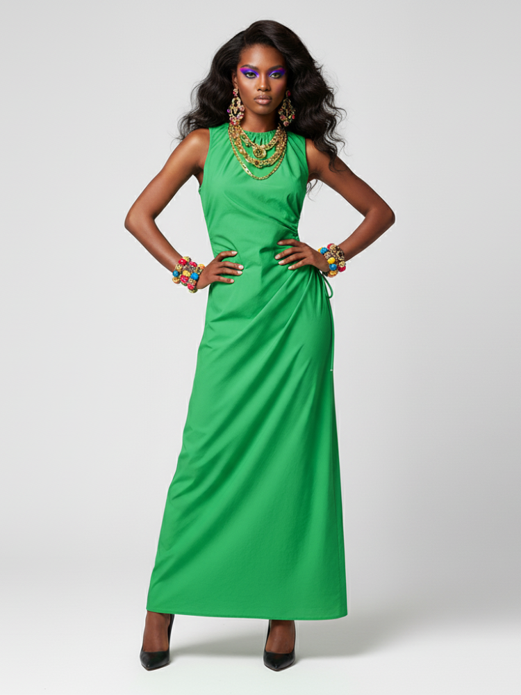  BOTANICAL GARDEN Maxi Dress ECO FASHION BYMANYC ® New York  NYC Wholesale Boutique Inventory - No MOQ & Ready to Ship
