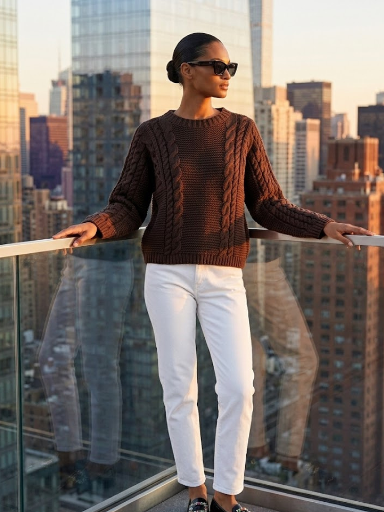  BOWERY Women's Cable-Knit Sweater Prêt-à-Porter BYMANYC ® New York  NYC Wholesale Boutique Inventory - No MOQ & Ready to Ship