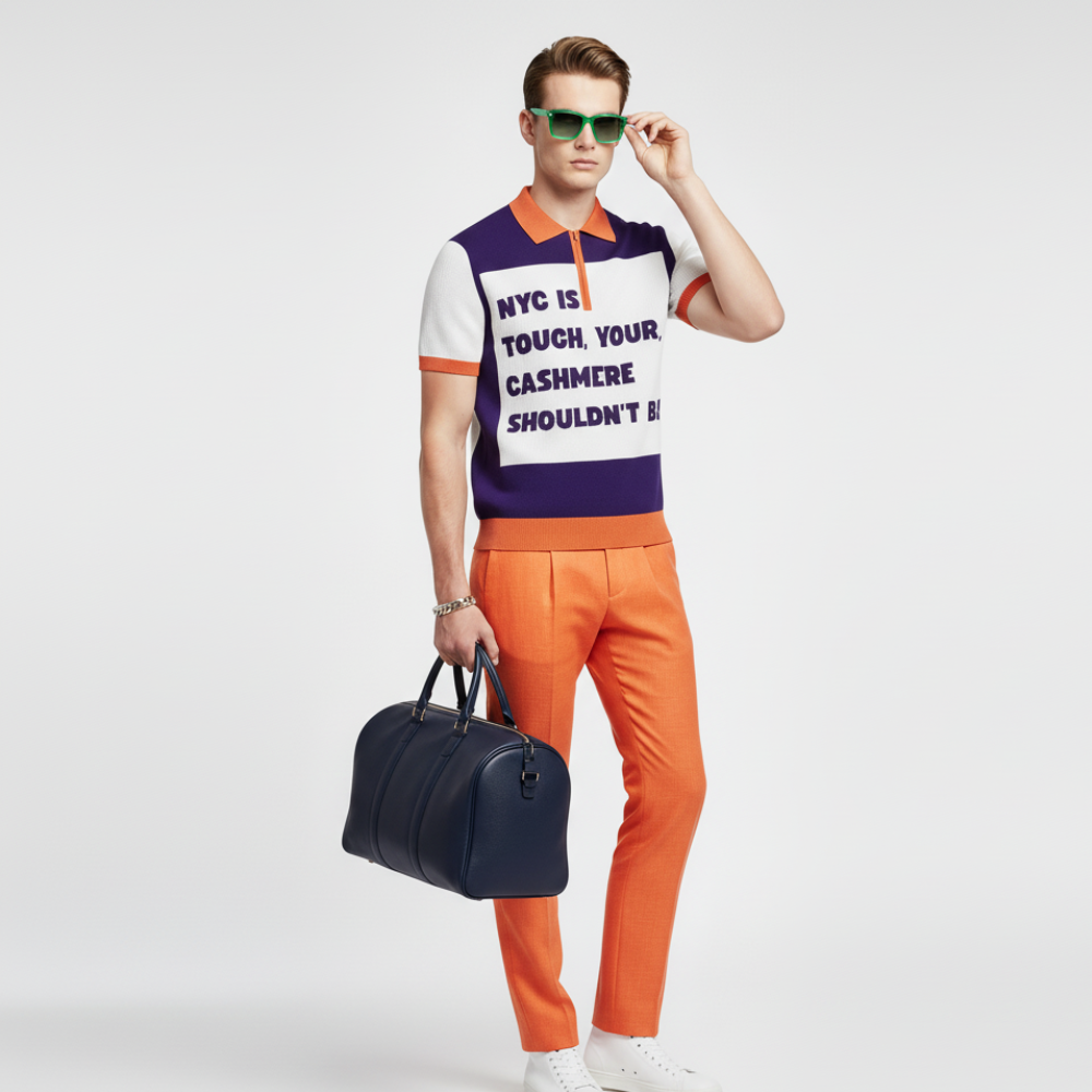  BROOKLYN Cashmere Polo BYMANYC ® New York  NYC Wholesale Boutique Inventory - No MOQ & Ready to Ship