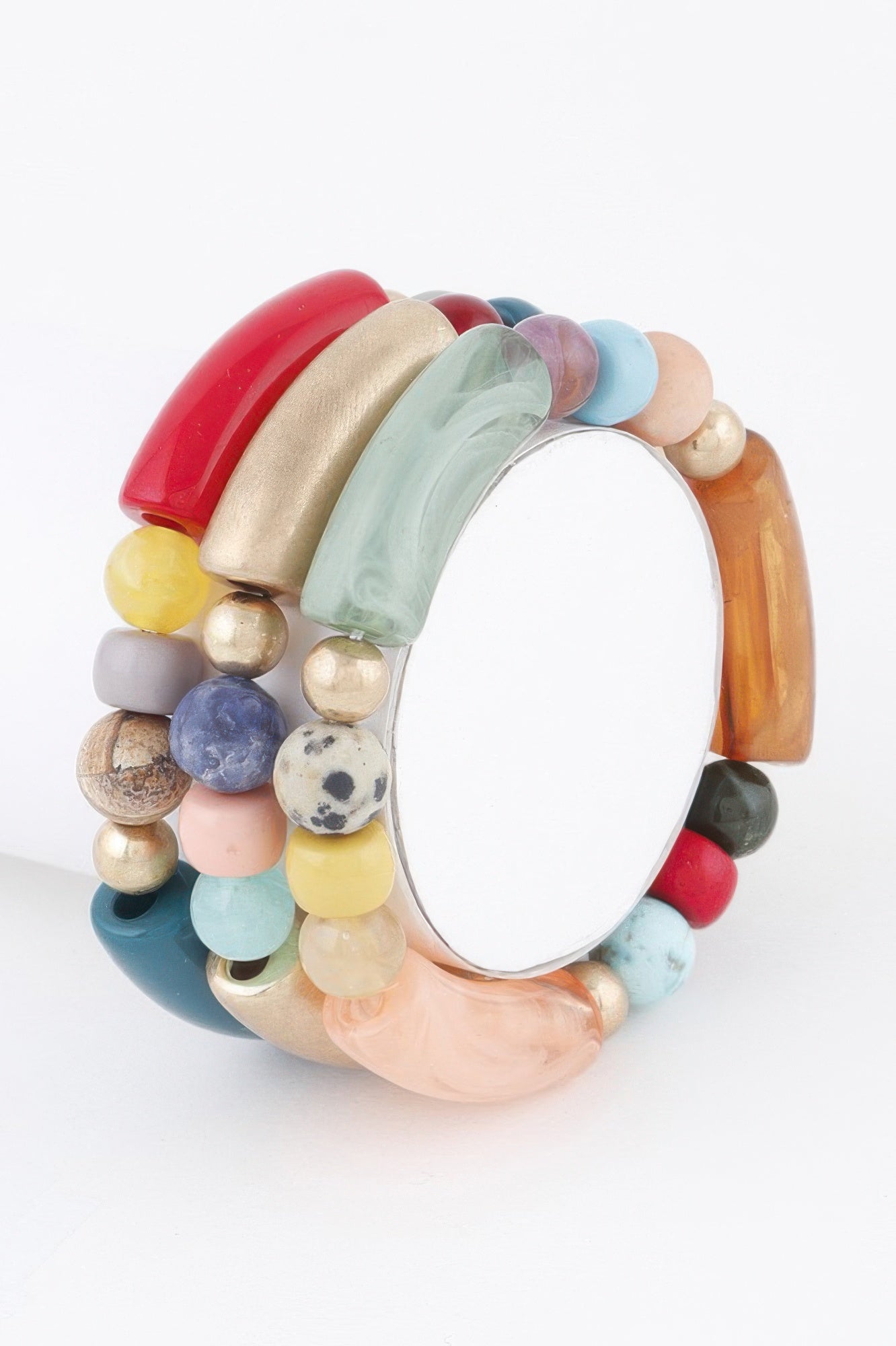  BROOKLYN Two-Toned Bead Bracelet - New Collection Los Angeles - BYMANYC ® New York  NYC Wholesale Boutique Inventory - No MOQ & Ready to Ship