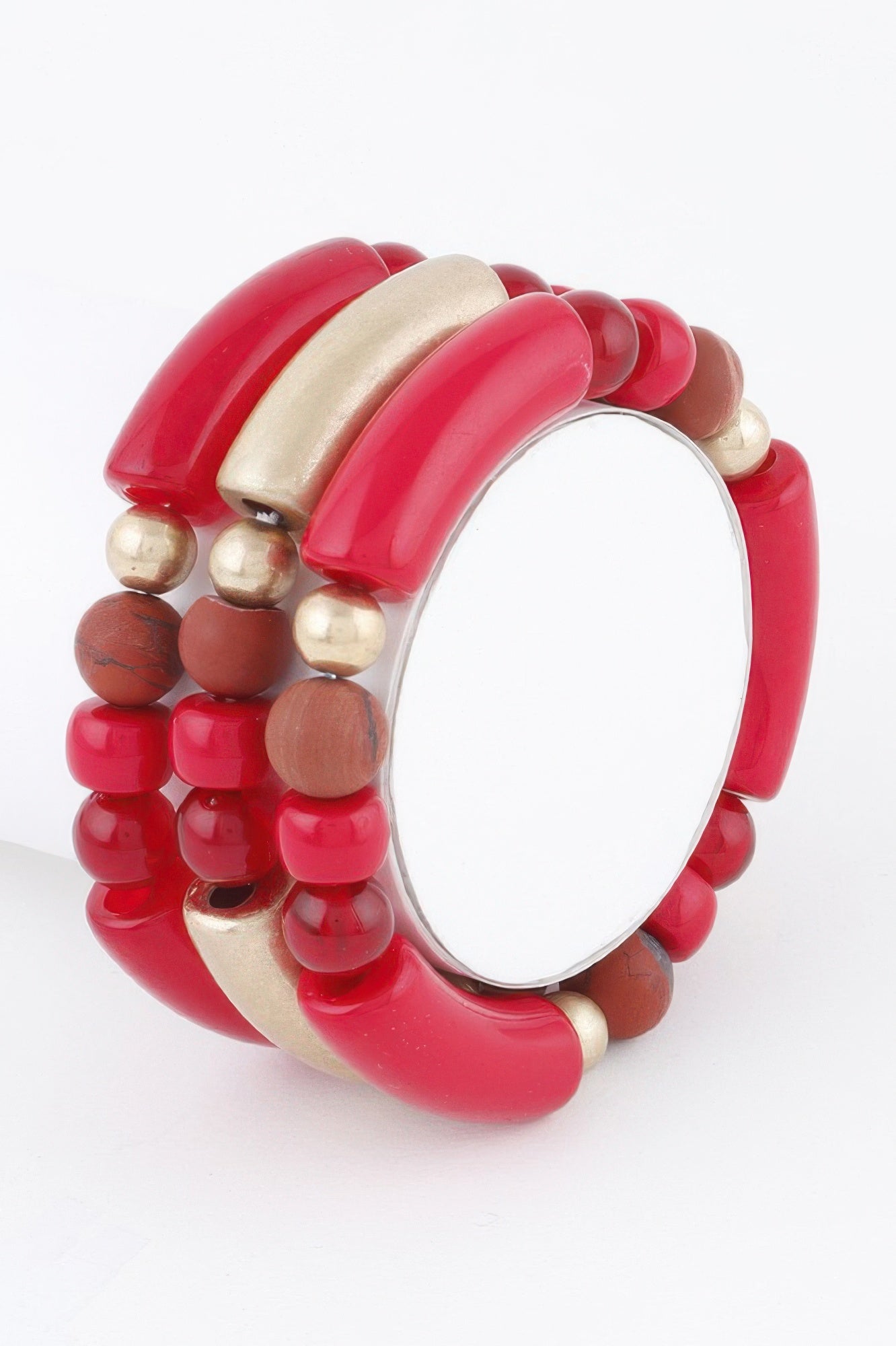  BROOKLYN Two-Toned Bead Bracelet - New Collection Los Angeles - BYMANYC ® New York  NYC Wholesale Boutique Inventory - No MOQ & Ready to Ship