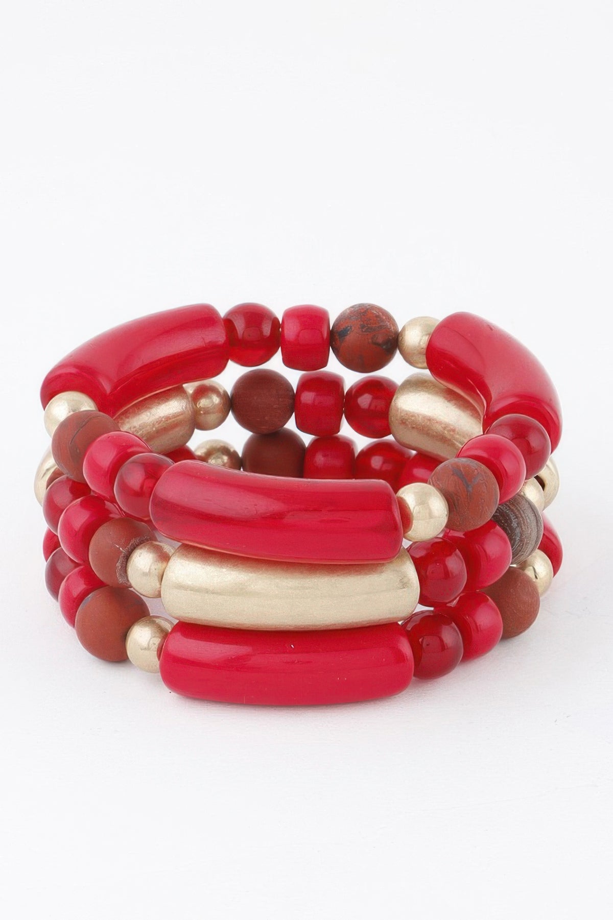 BROOKLYN Two-Toned Bead Bracelet - New Collection Los Angeles - BYMANYC ® New York  NYC Wholesale Boutique Inventory - No MOQ & Ready to Ship