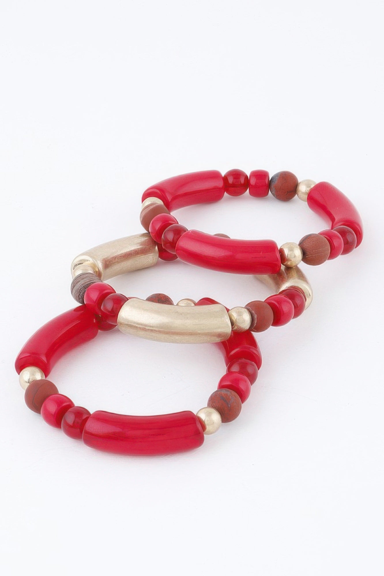  BROOKLYN Two-Toned Bead Bracelet - New Collection Los Angeles - BYMANYC ® New York  NYC Wholesale Boutique Inventory - No MOQ & Ready to Ship