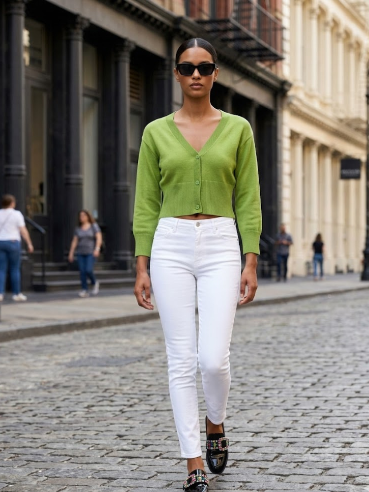 BRYANT Women's Green Knit Cardigan Prêt-à-Porter BYMANYC ® New York - BYMANYC ® New York  