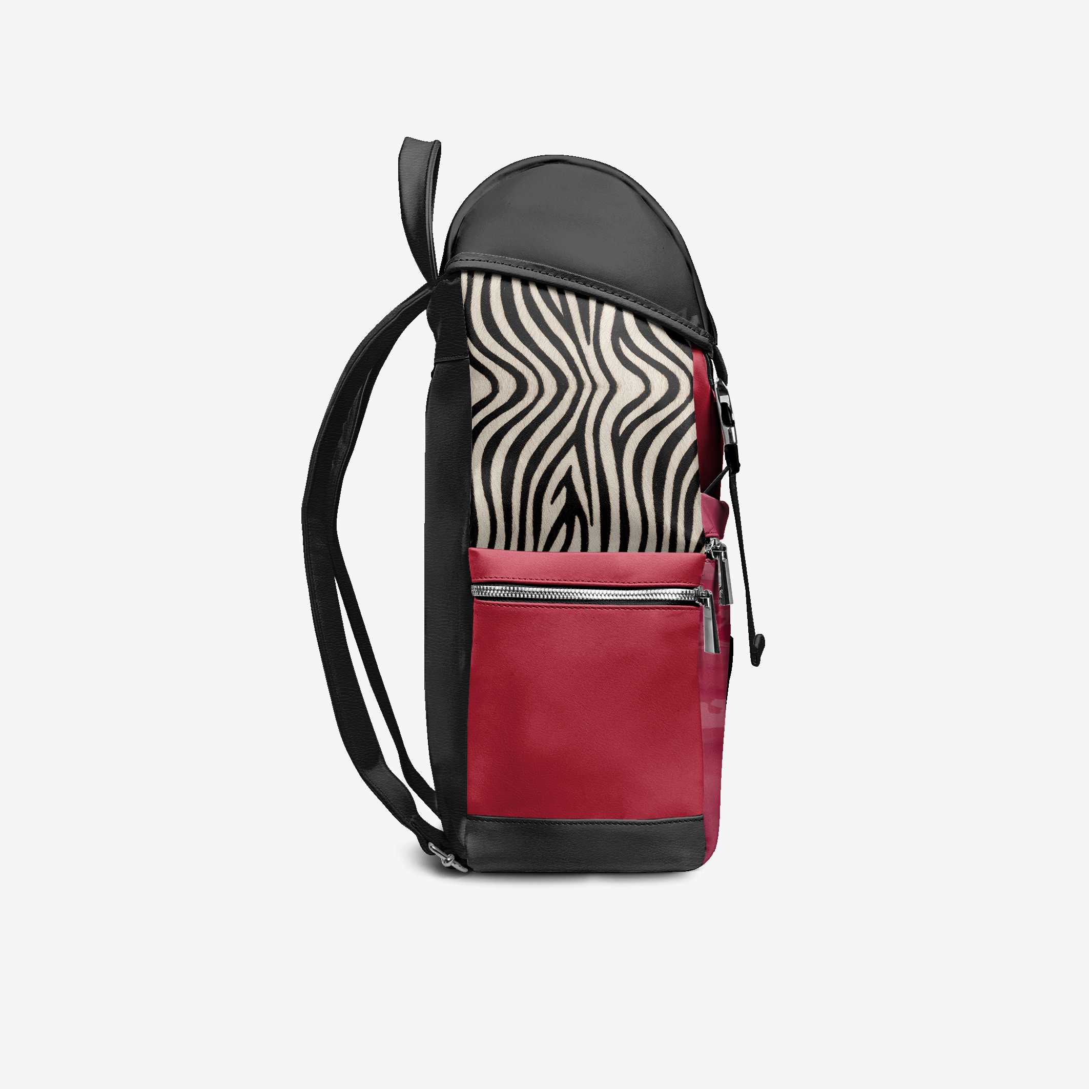  BYMANYC ® New York – NYC COUTURE Backpack in Fierce Red & Noir Zebra  NYC Wholesale Boutique Inventory - No MOQ & Ready to Ship
