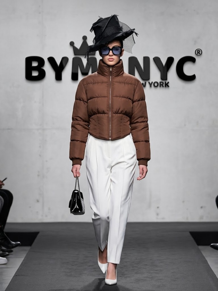 TitleWomen's Structured Corset Puffer Jacket BYMANYC ® New York CONTEMPORARY VIBRANT MODERN FASHION - New Collection