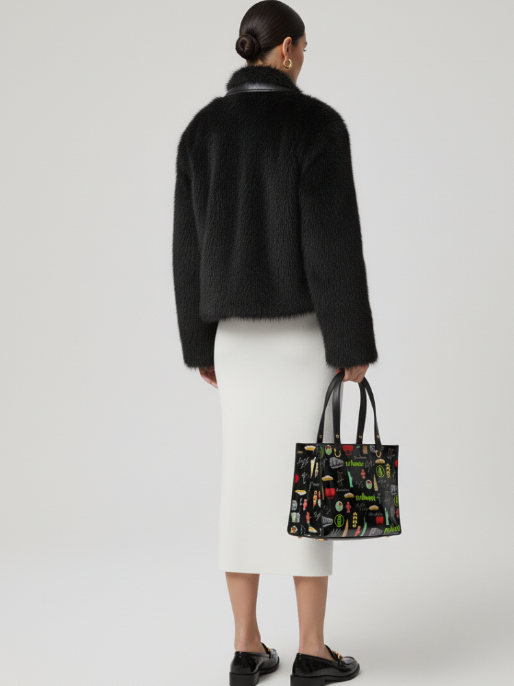 NOLITA Couture Black Faux Fur Luxury Jacket | BYMANYC ® New York