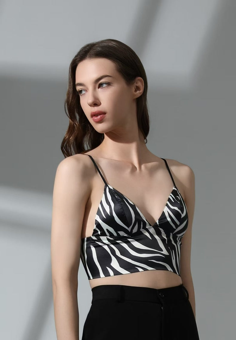 Backless Camisole Bralette with Triangle Cup and Thin Strap For Women, SoHo, BYMANYC New York. - BYMANYC ® New York  