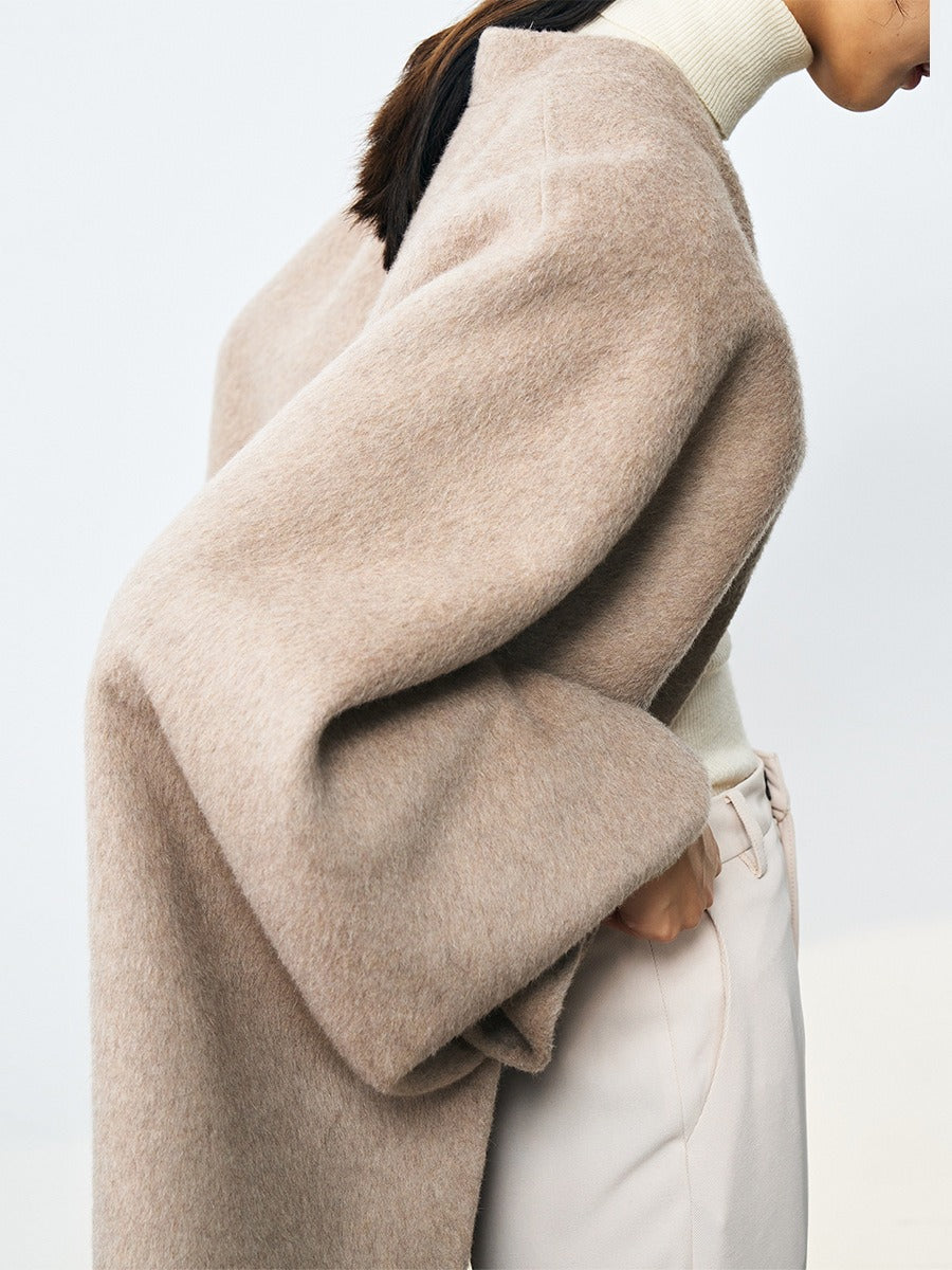 Bat Cape Wool Coat, The Plaza | Women - BYMANYC ® New York - BYMANYC ® New York  