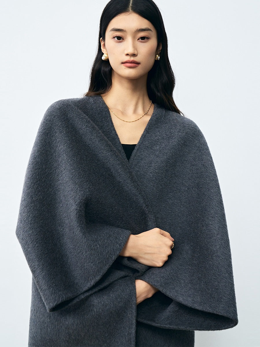 Bat Cape Wool Coat, The Plaza | Women - BYMANYC ® New York - BYMANYC ® New York  