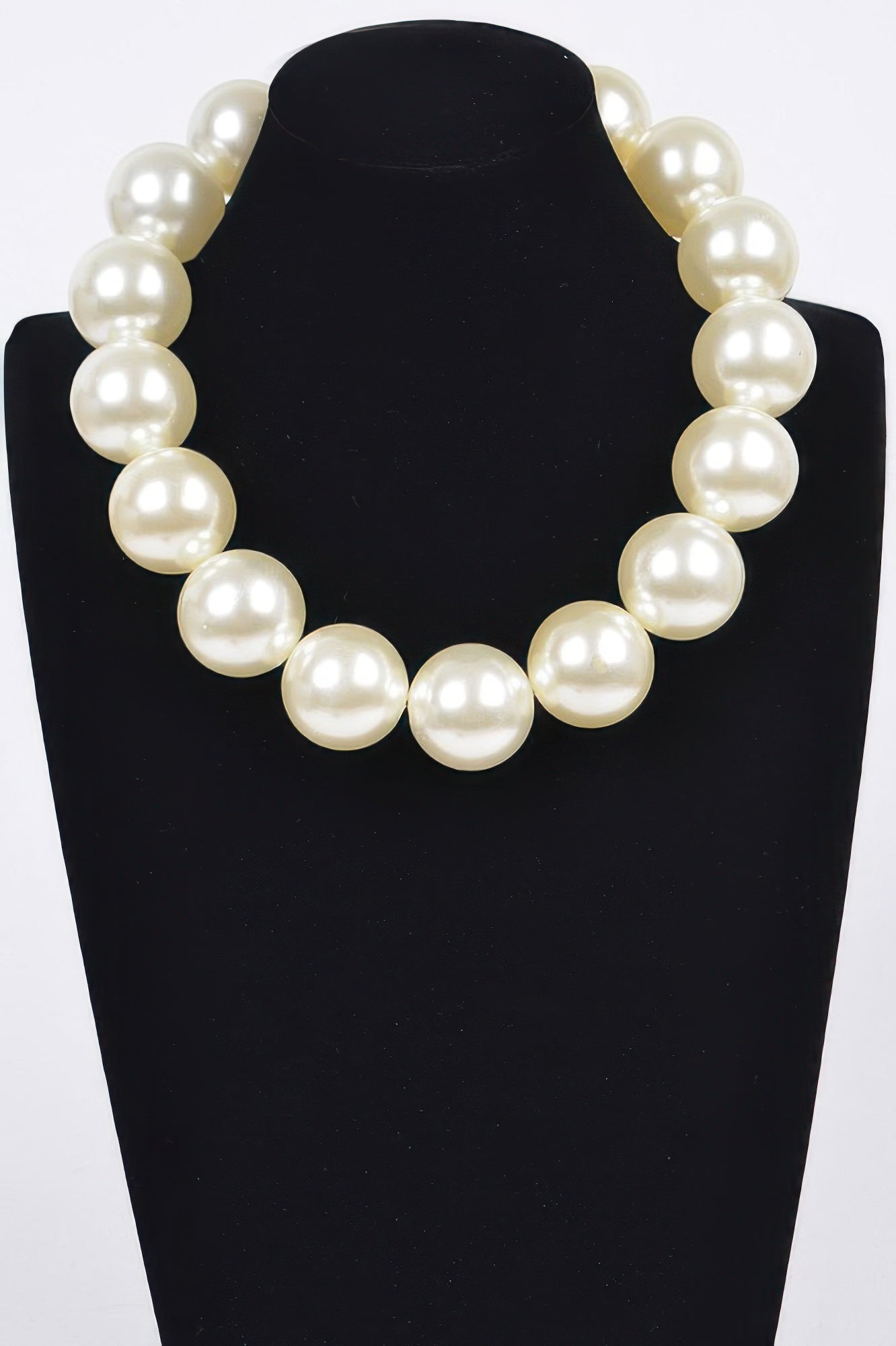  Big Round Pearl Necklace | Bold Statement BYMANYC ® New York  NYC Wholesale Boutique Inventory - No MOQ & Ready to Ship