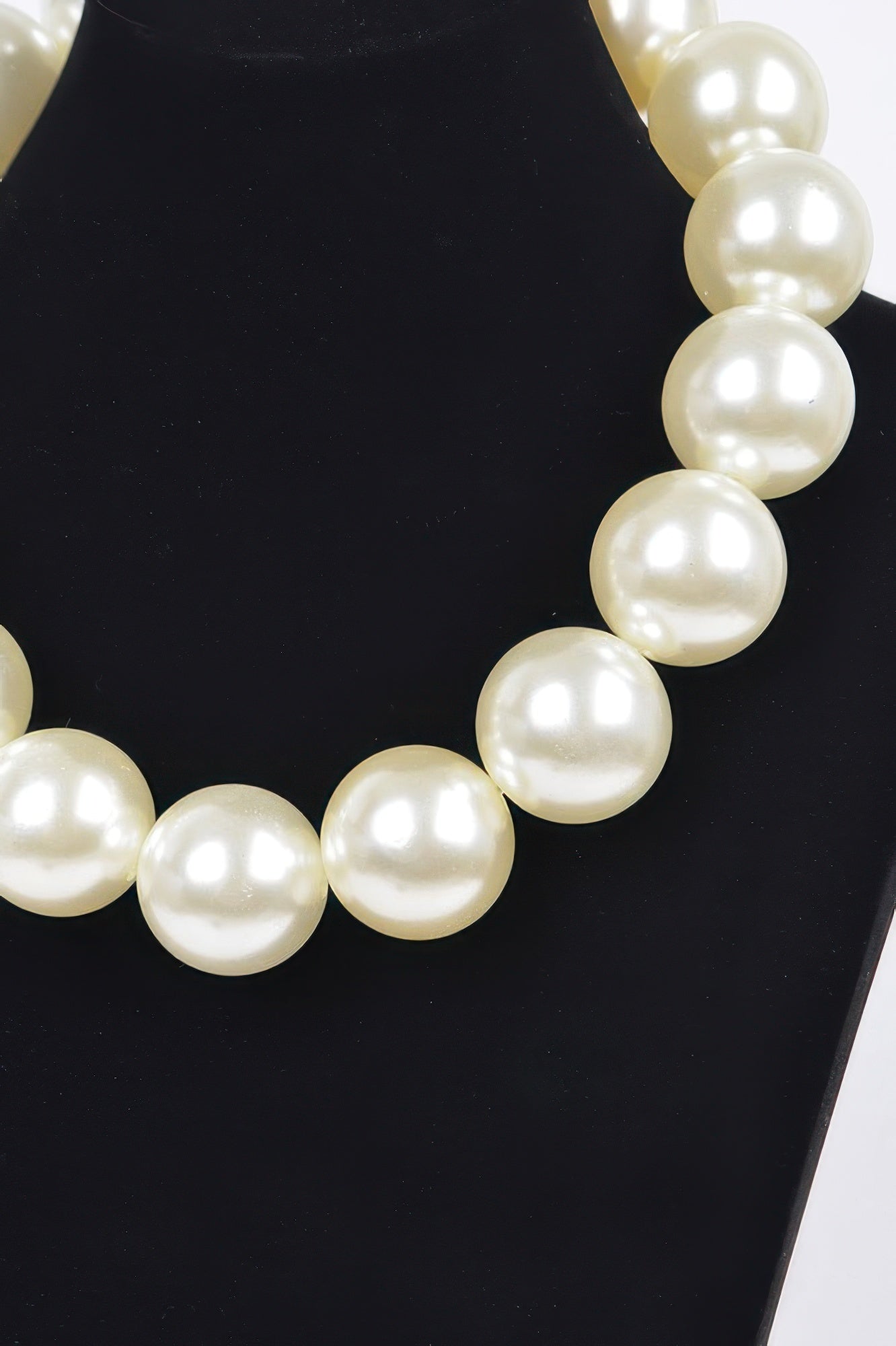  Big Round Pearl Necklace | Bold Statement BYMANYC ® New York  NYC Wholesale Boutique Inventory - No MOQ & Ready to Ship