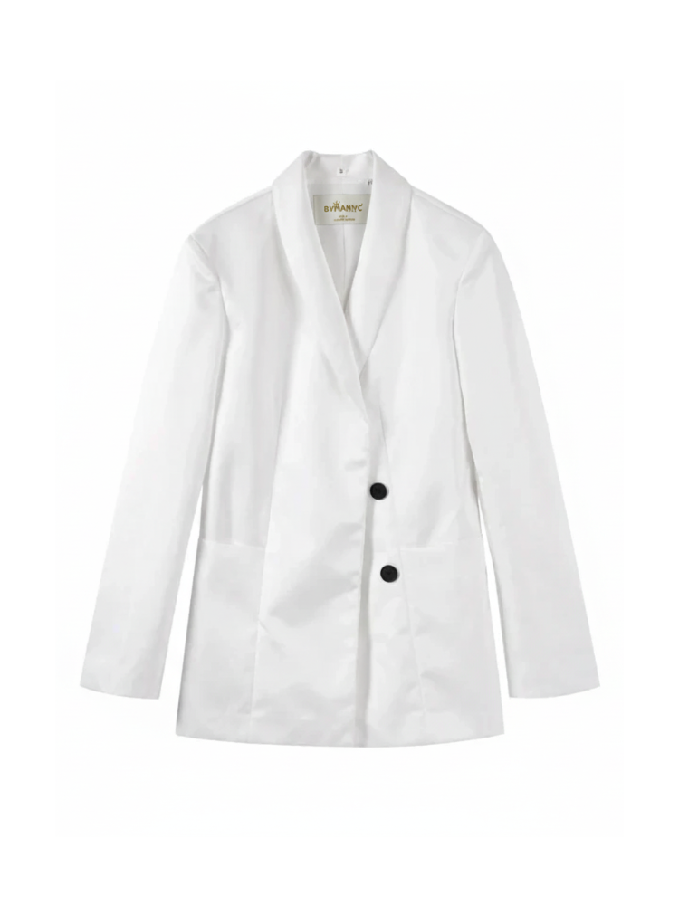  Black And White Women's Suit Jacket, Wall Street, BYMANYC New York.  NYC Wholesale Boutique Inventory - No MOQ & Ready to Ship