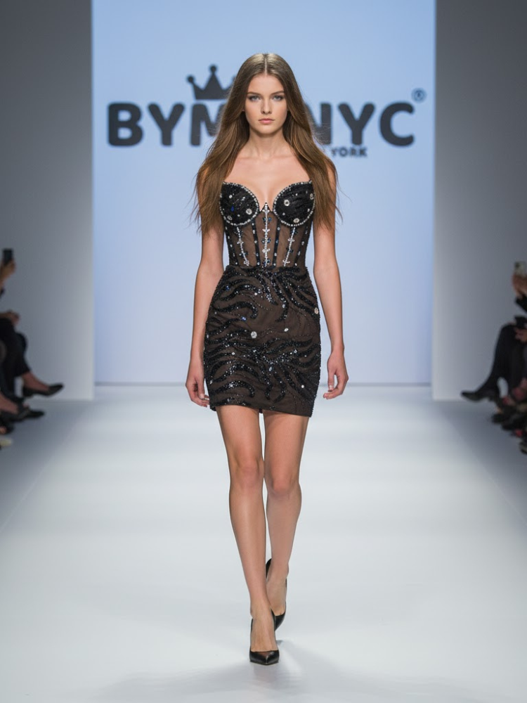 Black Mini Party Dress TRIBECA: Prêt-à-Porter Line BYMANYC ® New York - BYMANYC ® New York  