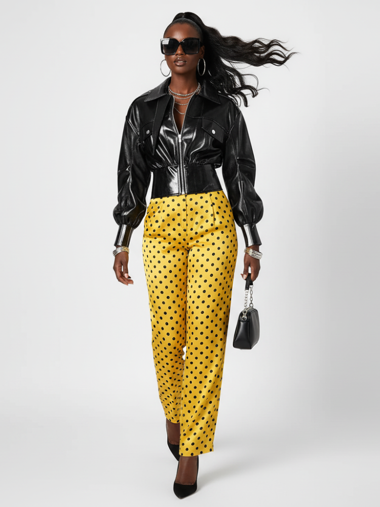 Black Motorcycle Style Jacket For Women, East Village, BYMANYC New York. - BYMANYC ® New York  