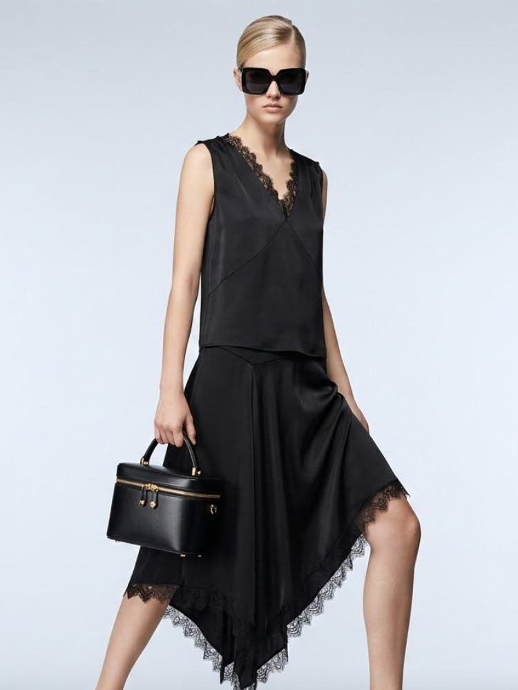 Black TRIBECA Lingerie Set Prêt-à-Porter BYMANYC ® New York - BYMANYC ® New York  