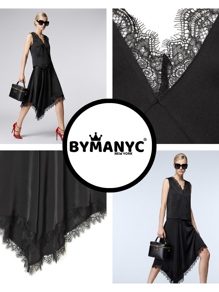 Black TRIBECA Lingerie Set Prêt-à-Porter BYMANYC ® New York - BYMANYC ® New York  