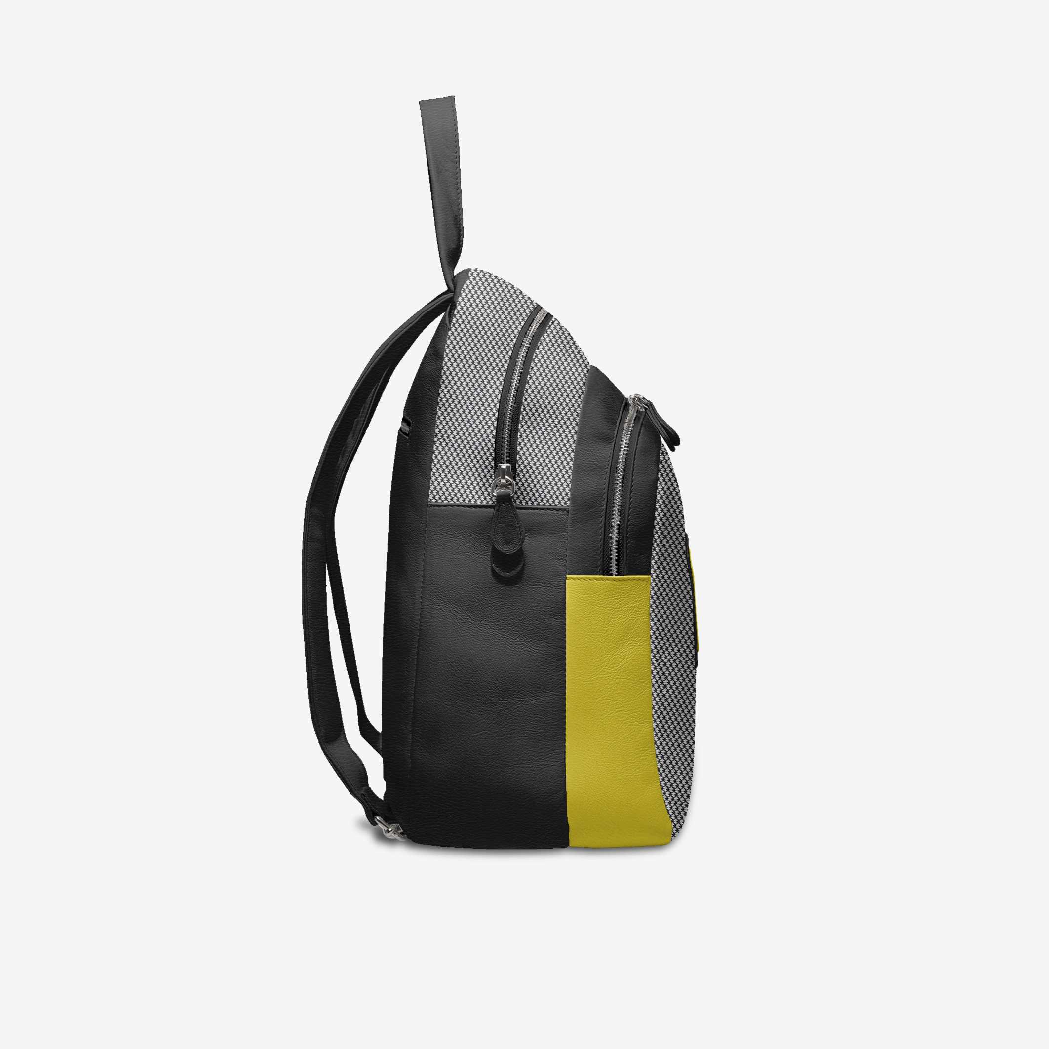  Black & Yellow Vegan Backpack BYMANYC ® New York – Italy Made  NYC Wholesale Boutique Inventory - No MOQ & Ready to Ship