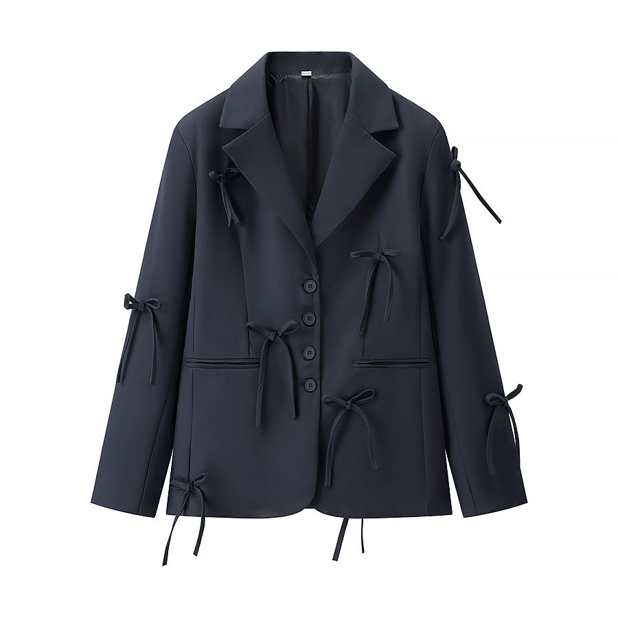 Bow-Detail Versatile Blazer, Soho | BYMANYC ® New York - BYMANYC ® New York  