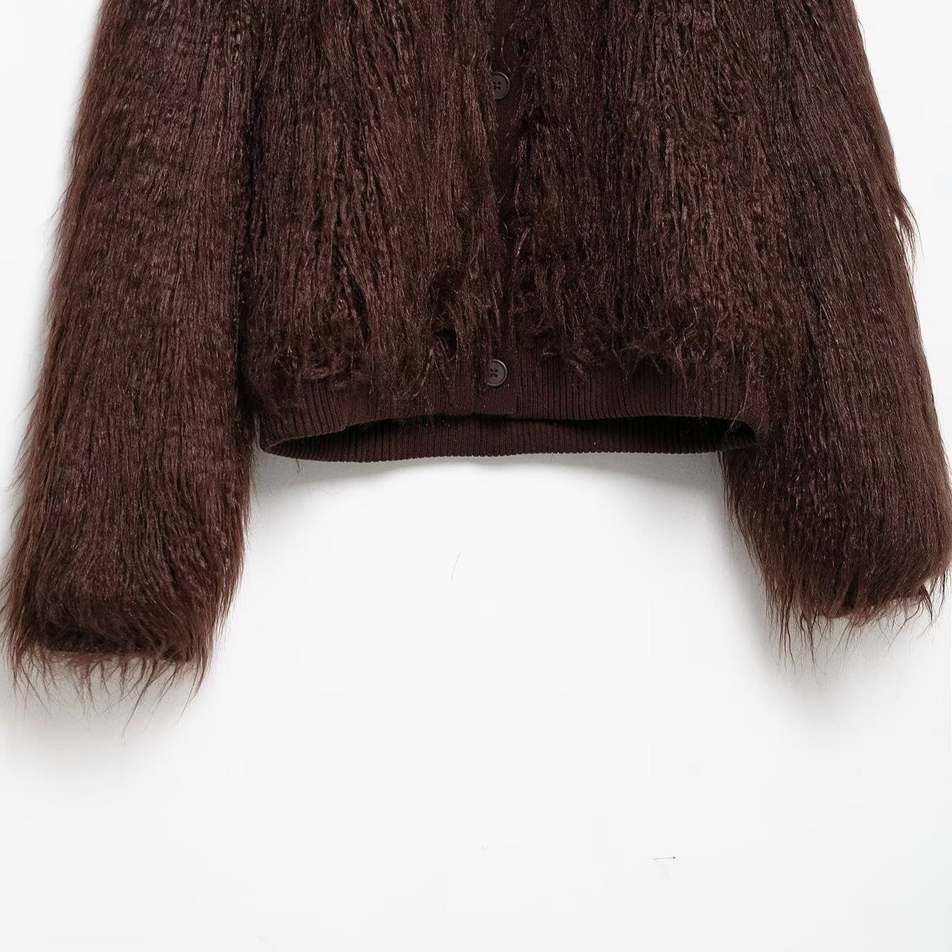 Brown Stand-Up Collar Jacket For Women, Gramercy, BYMANYC New York. - BYMANYC ® New York  
