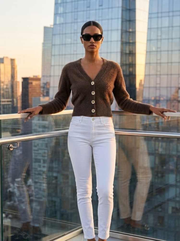 CENTRAL PARK Women's Knit Cardigan Prêt-à-Porter BYMANYC ® New York - BYMANYC ® New York  