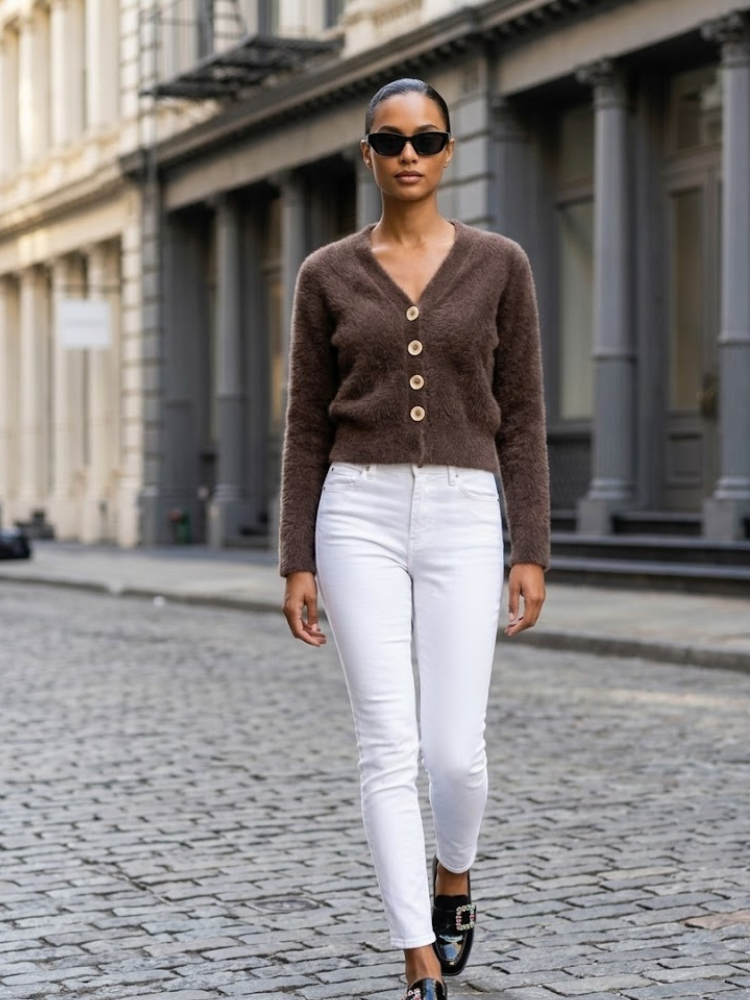 CENTRAL PARK Women's Knit Cardigan Prêt-à-Porter BYMANYC ® New York - BYMANYC ® New York  