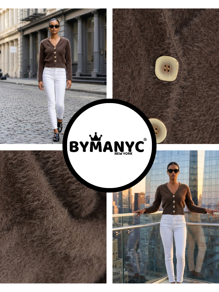 CENTRAL PARK Women's Knit Cardigan Prêt-à-Porter BYMANYC ® New York - BYMANYC ® New York  