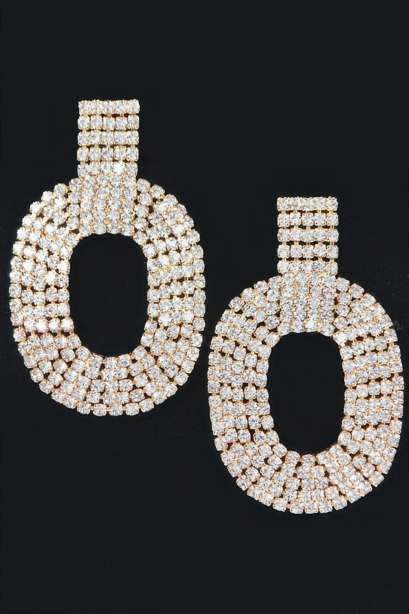 CHELSEA Elegant Rhinestone Drop Earrings: NYFW BYMANYC ® New York  NYC Wholesale Boutique Inventory - No MOQ & Ready to Ship