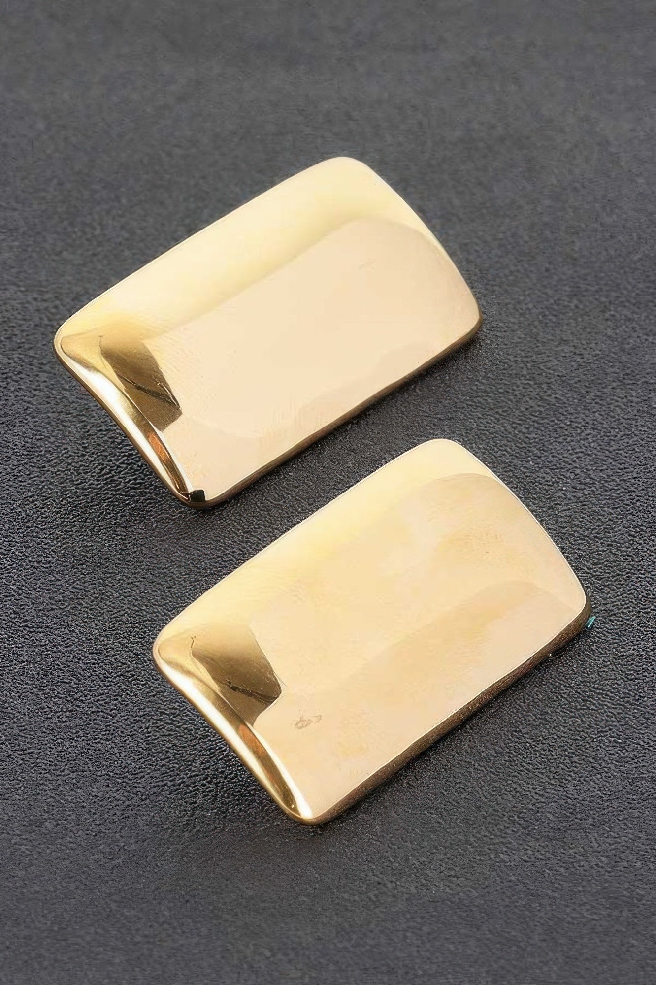  CHELSEA Gold Plated Rectangular Earrings: BYMANYC ® New York  NYC Wholesale Boutique Inventory - No MOQ & Ready to Ship