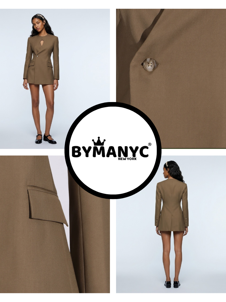  CHELSEA Keyhole Tailored Blazer | BYMANYC ® New York Elegance  NYC Wholesale Boutique Inventory - No MOQ & Ready to Ship