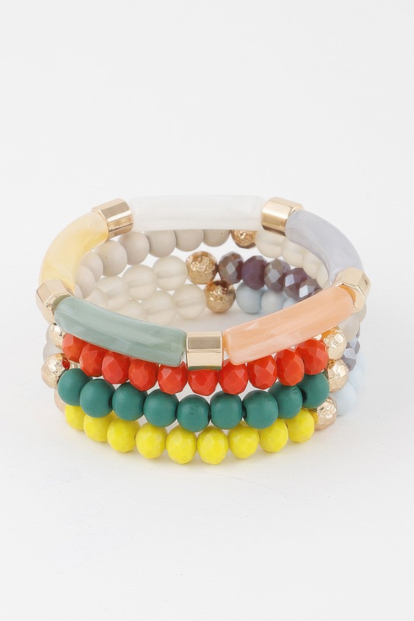  CONEY Multi Beaded Tube Bracelet - New Collection Los Angeles - BYMANYC ® New York  NYC Wholesale Boutique Inventory - No MOQ & Ready to Ship