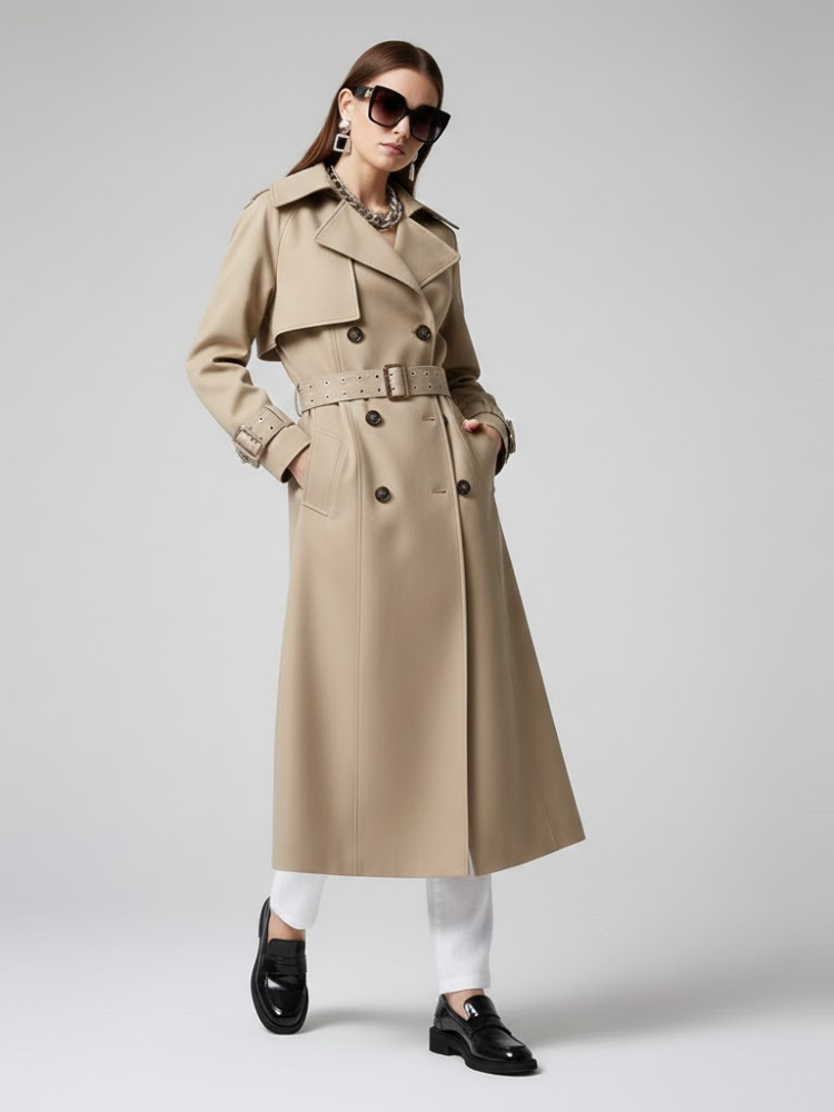  Camel Classic Long Trench Coat - MANHATTAN BEACH: New Collection COUTURE in BROOKLYN - BYMANYC ® New York  NYC Wholesale Boutique Inventory - No MOQ & Ready to Ship