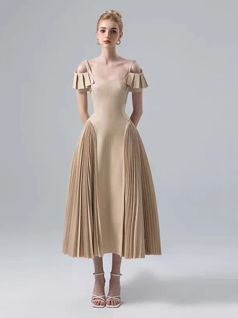 Camisole Backless Party Dress with Pleated and Patchwork Details For Women, SoHo, BYMANYC New York. - BYMANYC ® New York  